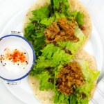 tortilla sand vegan shredded pork