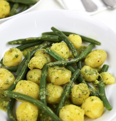 green beans and potato