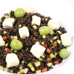 vegan lentil salad with feta