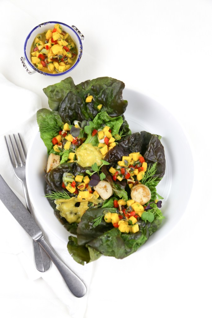 vegan tropical salad 