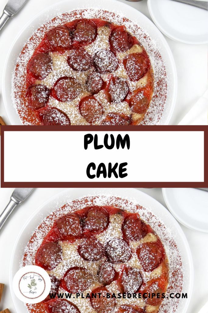 vegan plum cake 